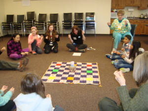 At the spirit circle on 3/22. We were "making a rain storm" and a Purdue professor showed us how much energy it takes to crank a traditional vs. CFL light bulb.