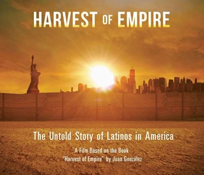 Portion of film poster for "Harvest of Empire"